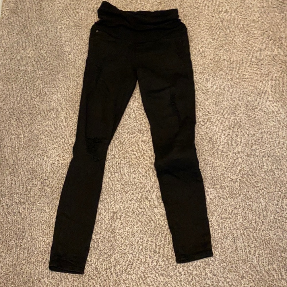 Maternity articles of society distressed black jeans